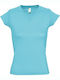 Sol's Moon Women's Short Sleeve Promotional T-Shirt Atoll Blue