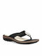 Parex Leather Women's Flat Sandals Anatomic in Black Color