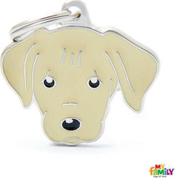 My Family Friends Labrador Beige Metal Dog ID Tag Personalized My Family Friends Labrador Beige Metal Dog ID Tag Personalized
