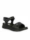 Parex Anatomic Women's Leather Ankle Strap Platforms Black