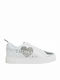 Trussardi Γυναικεία Flatforms Sneakers Λευκά