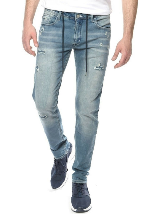 Brokers Jeans 18014-522-0091 Pantaloni de Bărbați din Jean în Croială Slim Albastru