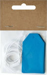 Papercraft 12 Hängende Etiketten Blau 3.2x5.8mm