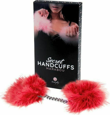 Secretplay Marabou Handcuffs in Rot Farbe 3415R