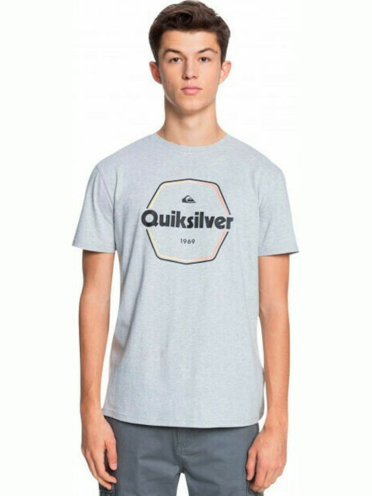 Quiksilver Hard Wired T-shirt Bărbătesc cu Mânecă Scurtă Gri