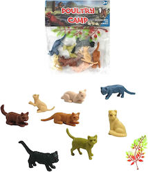 ToyMarkt Miniature Toy Small Set with 8 Kittens for 3+ Years Old 913153