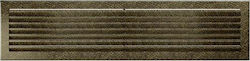 Kratki Fresh 17X70CZ Ορθογώνια Περσίδα Τζακιού 70x17cm Χρυσή