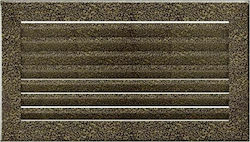 Kratki Fresh Ορθογώνια Περσίδα Τζακιού 30x17cm Χρυσή