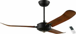 Eglo HOI AN Deckenventilator 137cm Braun / Schwarz