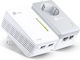 TP-LINK TL-WPA4226KIT v5 Powerline Διπλό για Ασύρματη Σύνδεση Wi‑Fi 4 με Passthrough Πρίζα και 2 Θύρες Ethernet