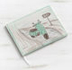 Parisis Handmade Baptism Guest Book Vespa Green made of Cardboard ZBE328