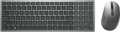 Dell KM7120W Kabellos Bluetooth Tastatur & Maus Set Englisch UK Silber