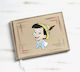 Parisis Handmade Baptism Guest Book Pinocchio Beige made of Cardboard BE750