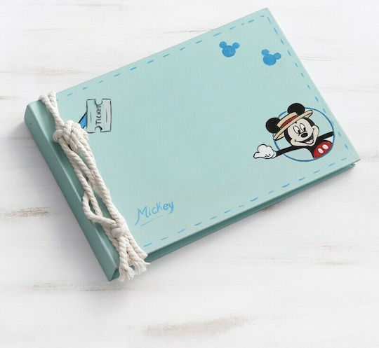 Parisis Handgefertigtes Gästebuch Mickey Travel Mint aus Pappe NBE228