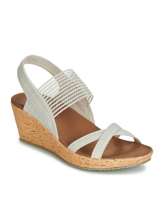 Skechers Beverlee Damenplattformen Natural
