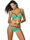 Marko Bikini Set Bra & Slip Bottom Nathalie M-391 with Adjustable Straps Green 80186