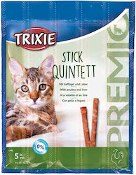 Trixie Stick Quintett Λιχουδιές σε Stick με Πουλερικά & Συκώτι για Ενήλικες Γάτες 1τμχ 5gr Trixie Stick Quintett Λιχουδιές σε Stick με Πουλερικά & Συκώτι για Ενήλικες Γάτες 1τμχ 5gr