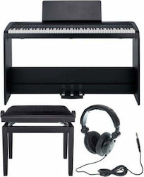 Korg Electric Stage Piano B2 Stand Set with 88 Weighted Keys Built-in Speakers and Connection with Headphones Black