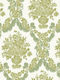 Wallpaper Damaschi Vinyl Green L1005xW53cm