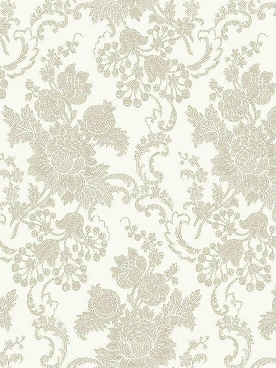 Wallpaper Damaschi Vinyl Ecru L1005xW53cm