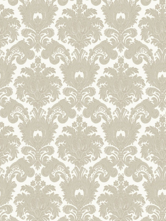 Wallpaper Damaschi Vinyl Beige L1005xW53cm