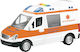 Vedes Vedes Ambulance Friction with Lights and Sounds Toy Car Scale 1:12 Ambulance for 3+ Years