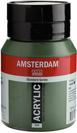 Royal Talens Amsterdam All Acrylics Standard Acrylic Paint Set Olive Green Deep 622 500ml 1pcs