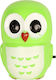 Keskor Nursery Night Light LED Owl Power Green