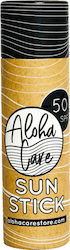 Aloha Care Sun Stick Sonnenschutzmittel Stick Für das Gesicht SPF50 mit Farbe 20gr