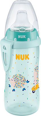 Nuk First Choice Active Cup Cana de antrenament Silicon Green Hedgehog pentru 12m+m+ 300ml