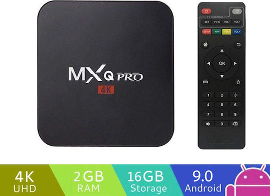 TV Box MXQ Pro 4K 4K UHD with WiFi USB 2.0 3GB RAM and 16GB Storage Space with Operating System Android 8.1 Android 8.1