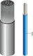 Eval Marine Καλώδιο Ρεύματος με Διατομή 1x2.5mm² Εύκαμπτο Pvc Επικασσιτερωμένο σε Λευκό Χρώμα 1m Εύκαμπτο