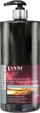 Yanni Extensions Маска За Коса С Арганово Масло И Кератин За Възстановяване С Кератин И Арган 1000мл