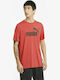 Puma Essentials Bărbați T-shirt Sportiv cu Mânecă Scurtă Roșu