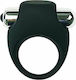 Loving Joy Vibrating Silicone Black Cock Ring