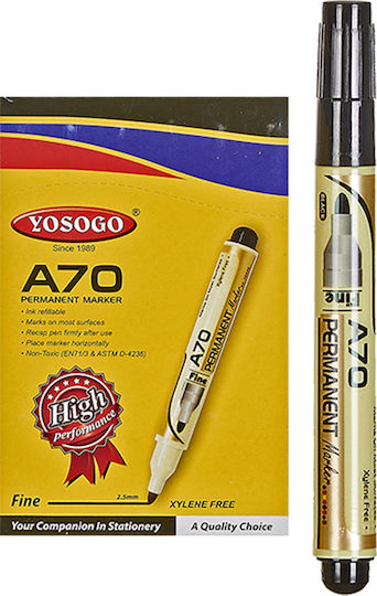 Justnote Yosogo Permanent Marker 2.5mm Schwarz