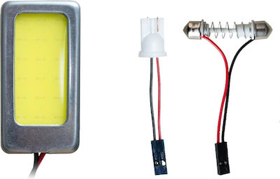 Simoni Racing Plafonieră Auto Adaptor plafonier lumină LED Cob 2 43x22mm pentru T10 și C5W