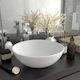 vidaXL Vessel Sink Ceramic 28x28x10cm White