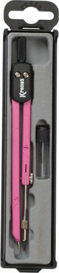Kronos 303/C Metal Compas de marcat cu Vârf în Caseta Pink