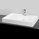 S6 Solid Surface Επικαθήμενος Νιπτήρας από Συνθετικό Υλικό 70x42cm Λευκός