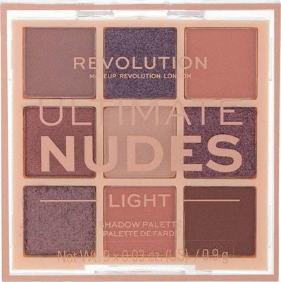 Revolution Beauty Ultimate Nudes Παλέτα με Σκιές Ματιών σε Στερεή Μορφή Light 8.1gr