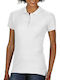 Gildan 85800L Women's Short Sleeve Promotional Blouse White