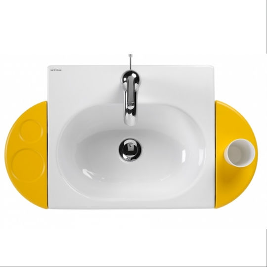 Sanindusa 125310 Ένθετος Νιπτήρας Κεραμικός 43x37.5x16.5cm Πολύχρωμος