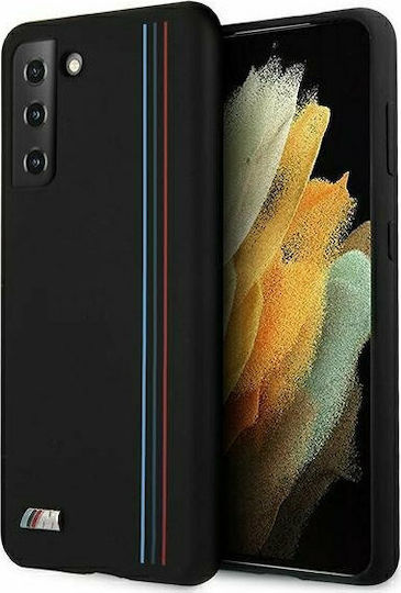 BMW Stripes M Collection Back Cover Σιλικόνης Μαύρο (Galaxy S21+ 5G)