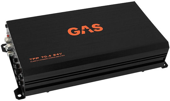 Gas Audio Power Ενισχυτής Αυτοκινήτου TFP 70.4 24V 4 Καναλιών (Κλάση D)