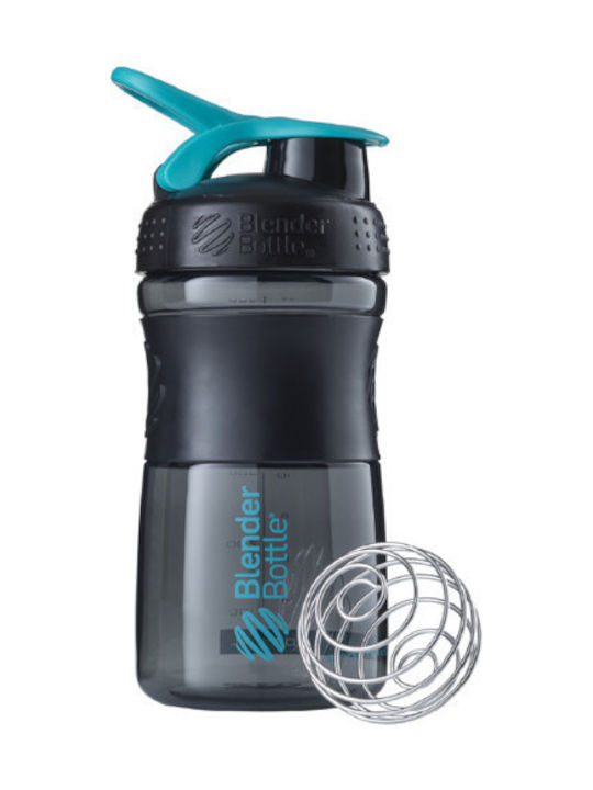 Blender Bottle Sportmixer Shaker Proteine 590ml Plastic Negru