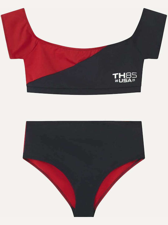 Tommy Hilfiger Παιδικό Μαγιό Ολόσωμο Μπλε