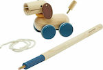 Plan Toys Pull-Along Toy Puppy that Moves made of Wood with Sounds for 10++ Months