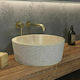 Karag Timur TIMUR-CR Vessel Sink Stone 40x40x15cm Cream