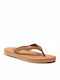 Tawney Leather Women's Flat Sandals in Brown Color